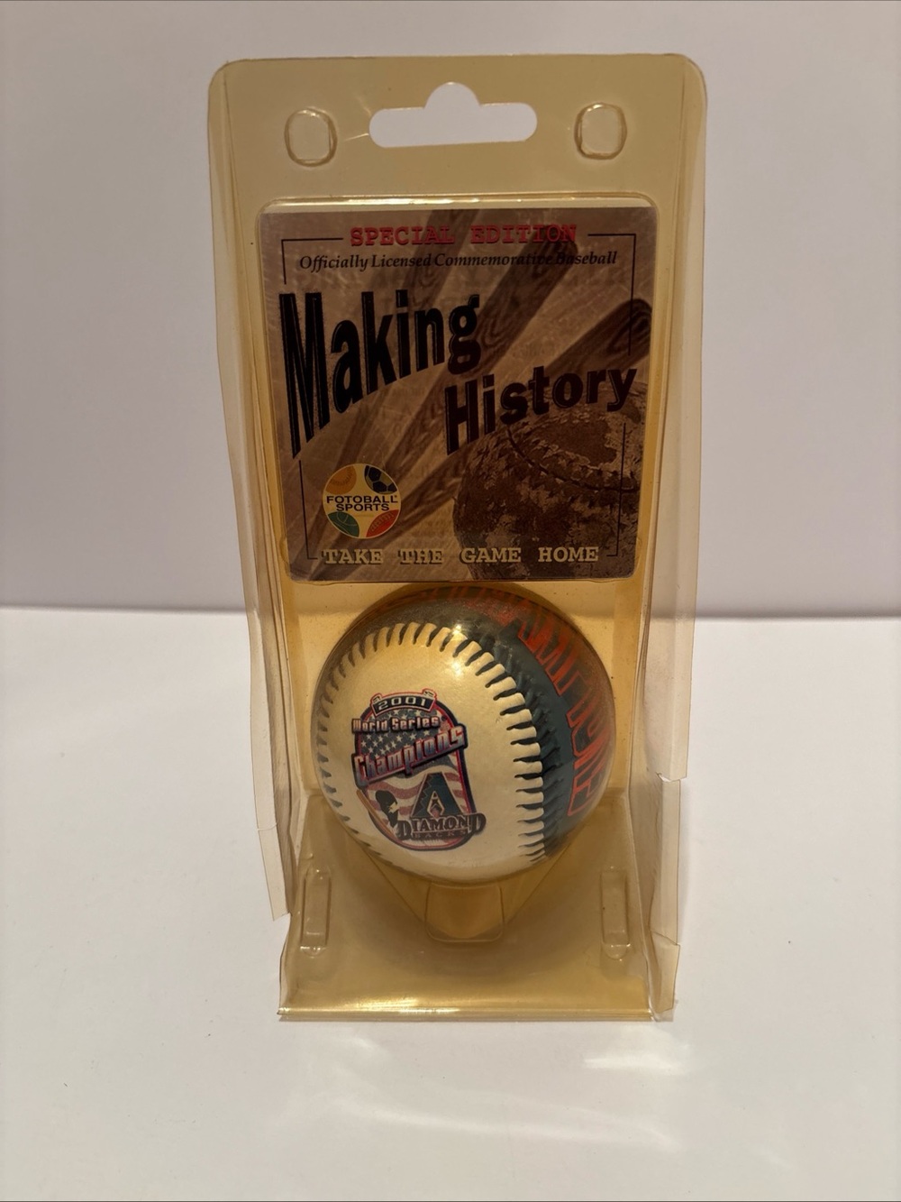 2001 World Series Making History Arizona Diamondbacks Special Edition Baseball